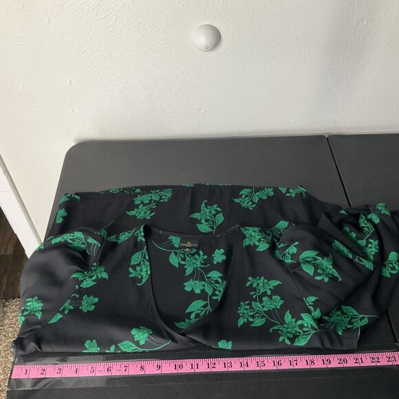 Worthington Top Womens Petite Large Dark Floral Wrap V-Neck Elegant Office‎ - Picture 11 of 14